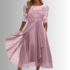 Rhonda | Elegant Lace Dress For Weddings And Evening Wear - Nalani - Fashion Clothing and Decor