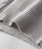 Ribbed Zip Through Cardigan With Funnel Neck For Men - Nalani - UK Fashion Clothing and Decor
