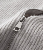 Ribbed Zip Through Cardigan With Funnel Neck For Men - Nalani - UK Fashion Clothing and Decor