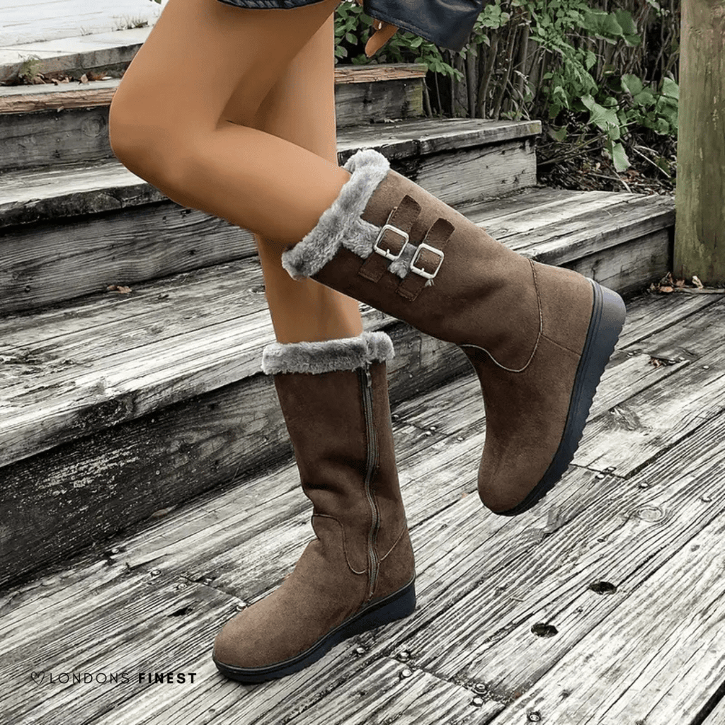 Roque | Boots For Women | Mid-Calf Flat Sole - Nalani - Fashion Clothing and Decor