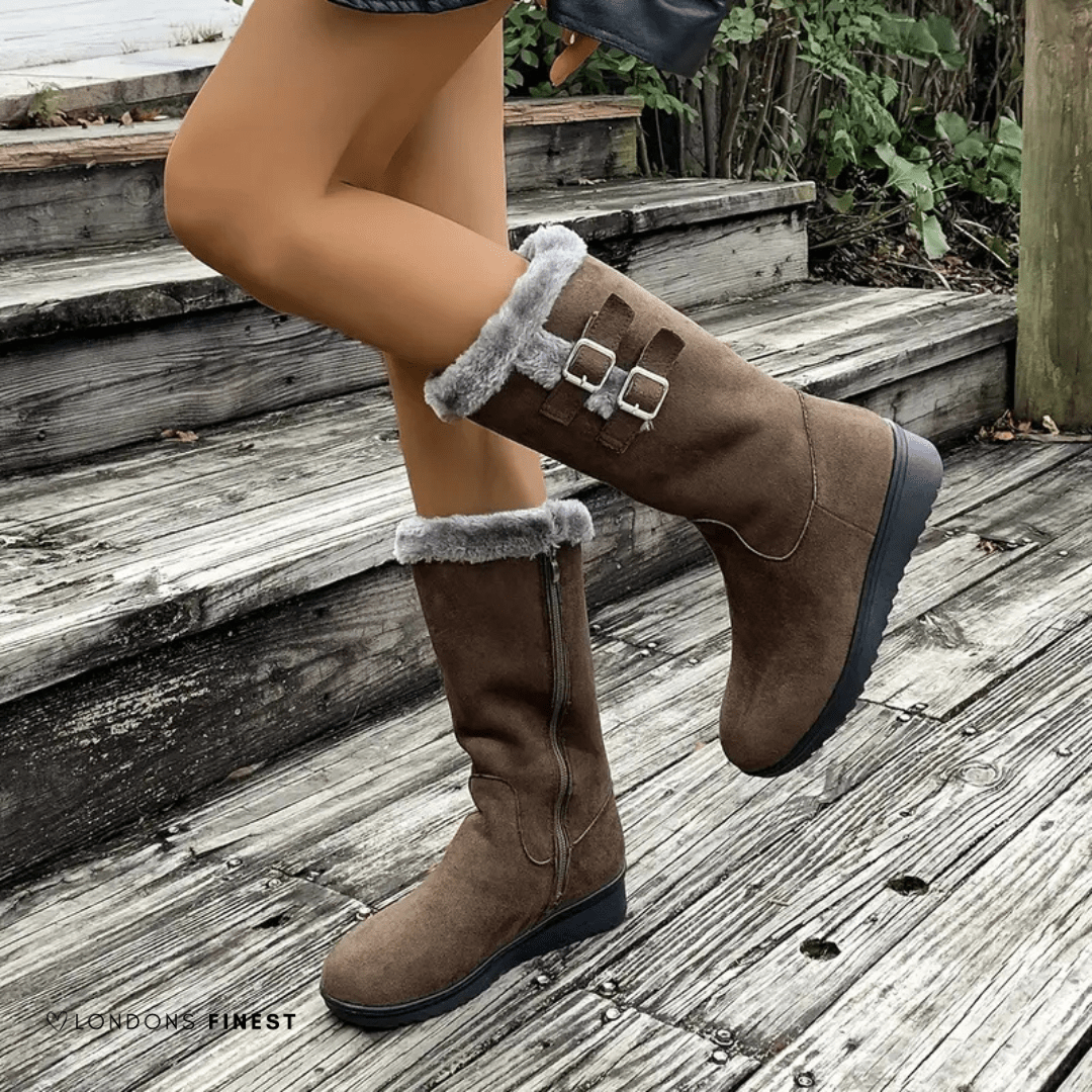 Roque | Boots For Women | Mid-Calf Flat Sole - Nalani - Fashion Clothing and Decor