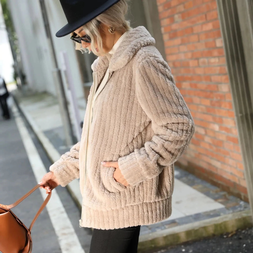 Roque | Women’s Jacket | Zip Front Textured - Nalani - Fashion Clothing and Decor