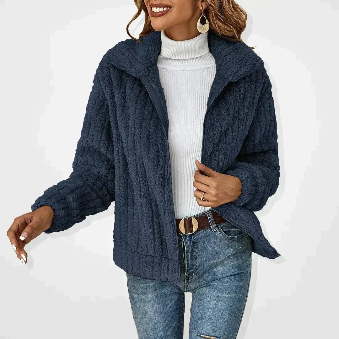 Roque | Women’s Jacket | Zip Front Textured - Nalani - Fashion Clothing and Decor