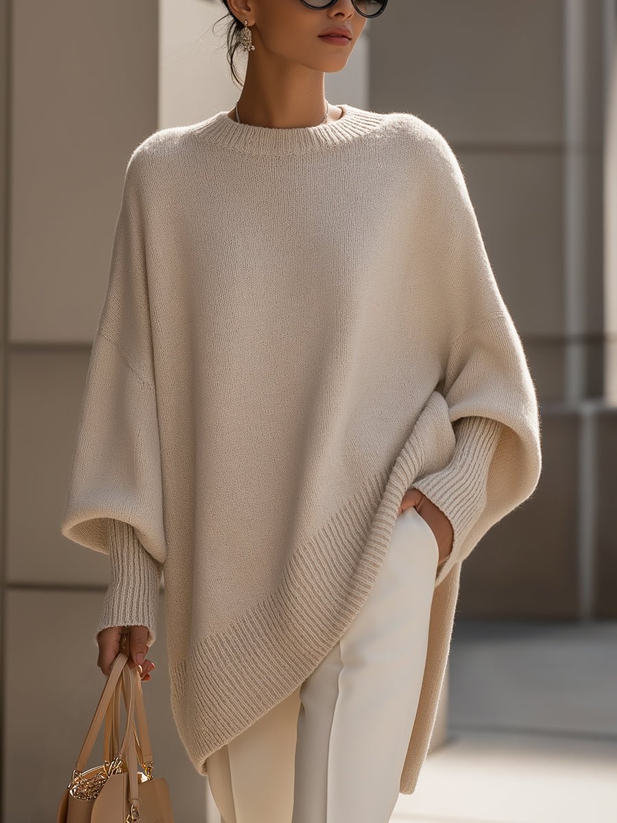 Roque | Women's Soft Modern Wool-Blend Oversized Sweater - Nalani - Fashion Clothing and Decor