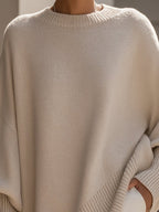 Roque | Women's Soft Modern Wool-Blend Oversized Sweater - Nalani - Fashion Clothing and Decor