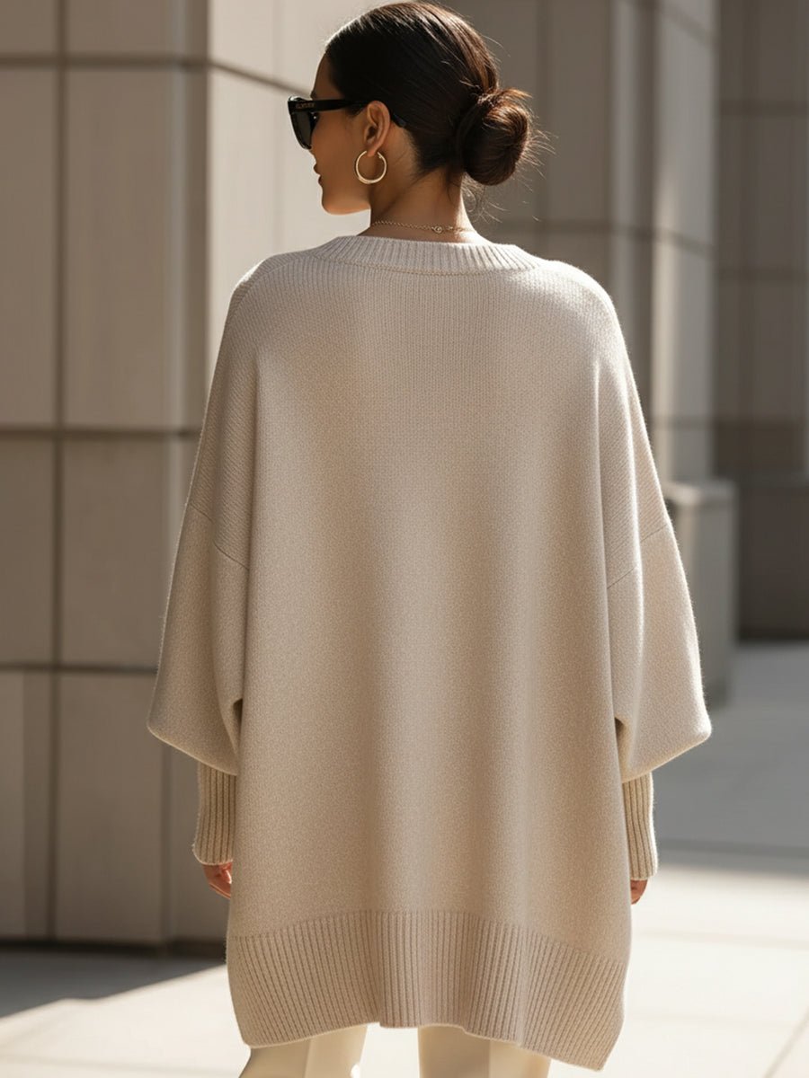 Roque | Women's Soft Modern Wool-Blend Oversized Sweater - Nalani - Fashion Clothing and Decor