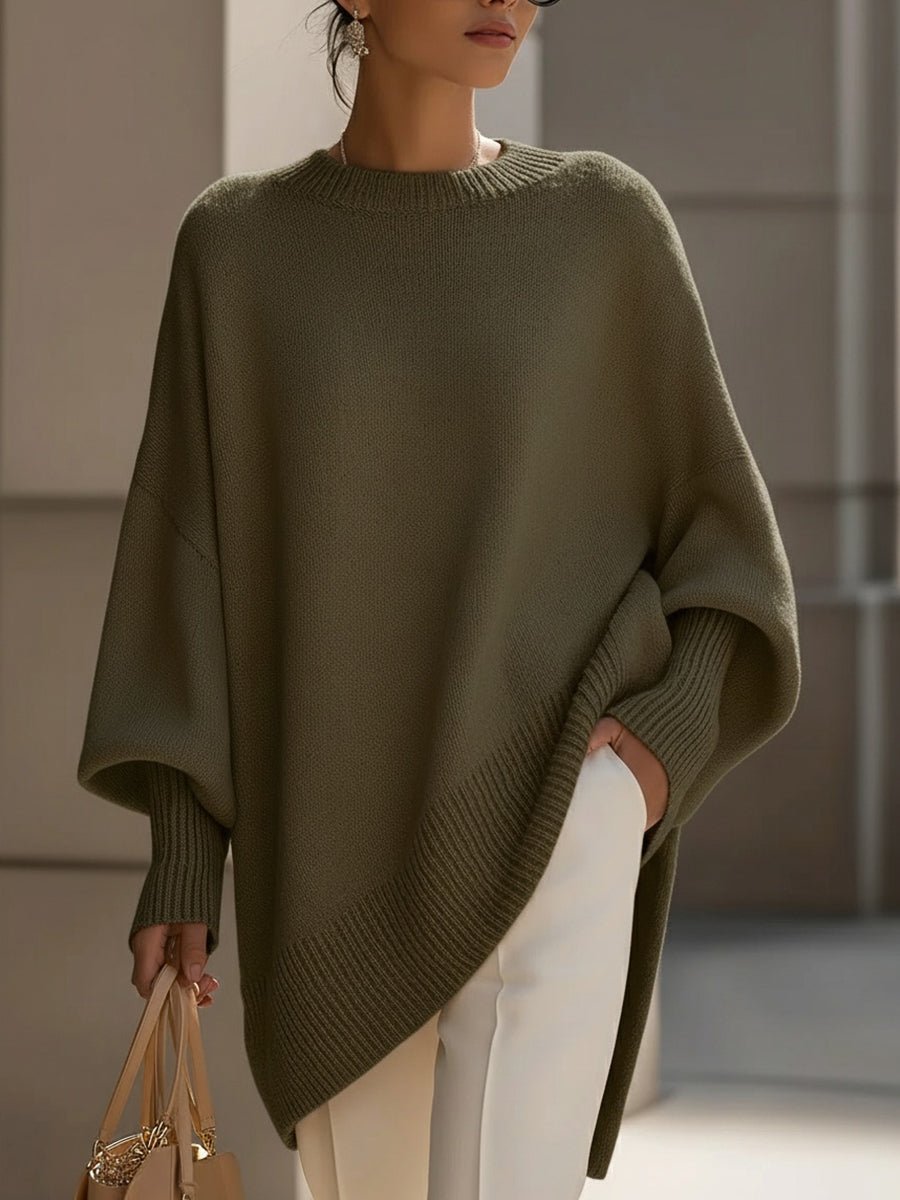 Roque | Women's Soft Modern Wool-Blend Oversized Sweater - Nalani - Fashion Clothing and Decor