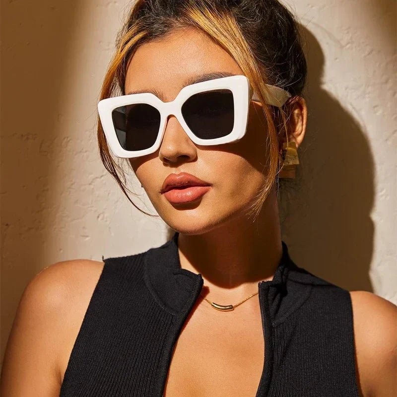 Saint Véda Oversize Sunglasses With UV - Blocking Lenses In Acetate - Nalani - Fashion Clothing and Decor