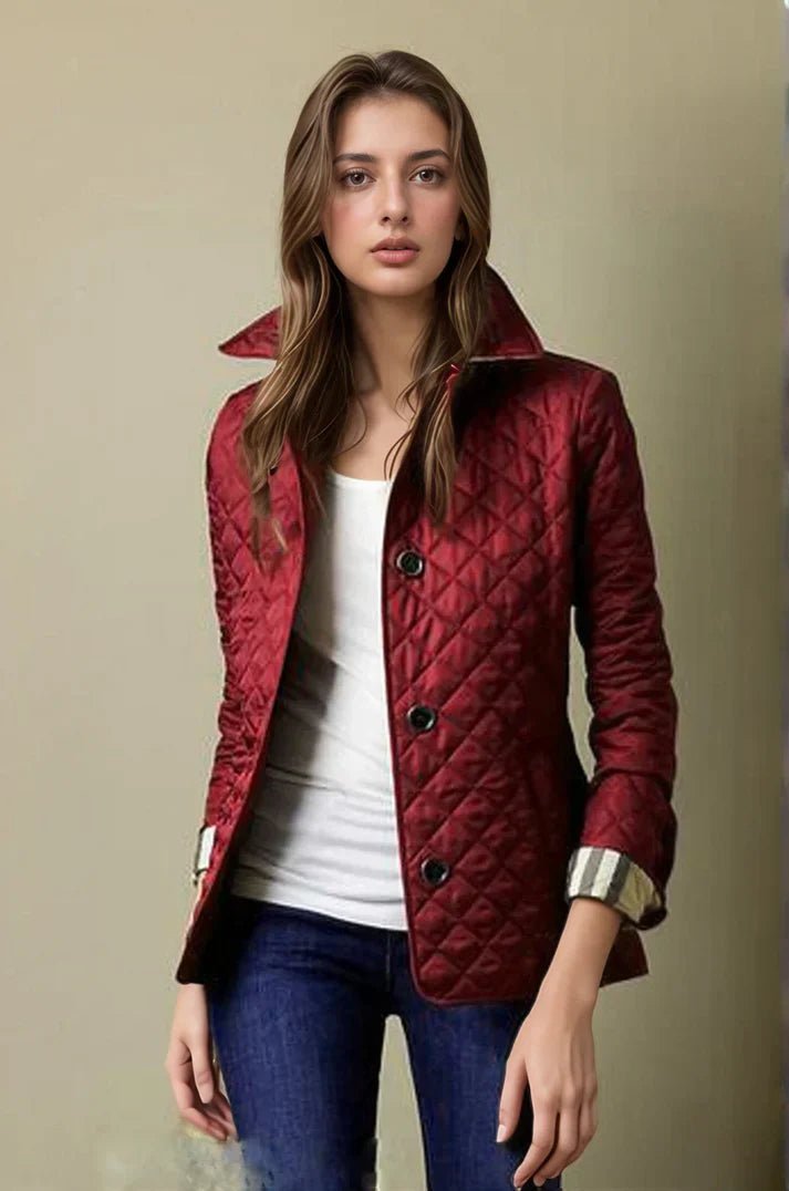 Sandré | Stylish Quilted Jacket - Classic Button - Up Design with Lightweight Warmth - Nalani - UK Fashion Clothing and Decor