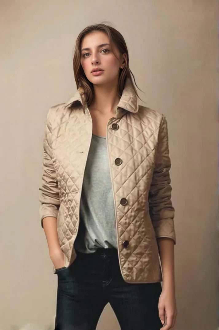 Sandré | Stylish Quilted Jacket - Classic Button - Up Design with Lightweight Warmth - Nalani - UK Fashion Clothing and Decor