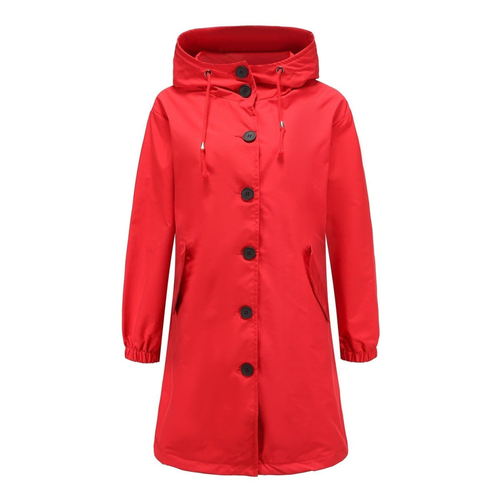 Sandré | Women's Waterproof Rain Jacket - Hooded Lightweight Windbreaker - Outdoor Casual Wear - Nalani - UK Fashion Clothing and Decor