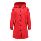 Sandré | Women's Waterproof Rain Jacket - Hooded Lightweight Windbreaker - Outdoor Casual Wear - Nalani - UK Fashion Clothing and Decor