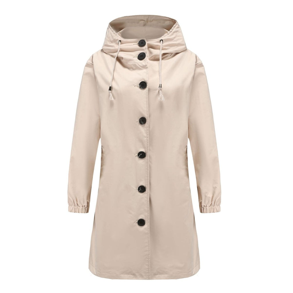 Sandré | Women's Waterproof Rain Jacket - Hooded Lightweight Windbreaker - Outdoor Casual Wear - Nalani - UK Fashion Clothing and Decor