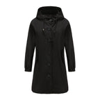 Sandré | Women's Waterproof Rain Jacket - Hooded Lightweight Windbreaker - Outdoor Casual Wear - Nalani - UK Fashion Clothing and Decor