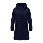 Sandré | Women's Waterproof Rain Jacket - Hooded Lightweight Windbreaker - Outdoor Casual Wear - Nalani - UK Fashion Clothing and Decor