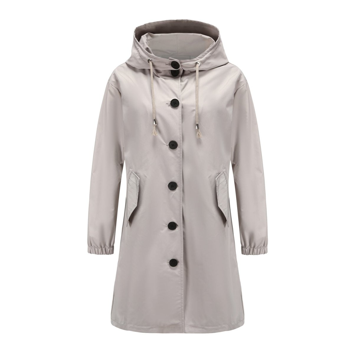 Sandré | Women's Waterproof Rain Jacket - Hooded Lightweight Windbreaker - Outdoor Casual Wear - Nalani - UK Fashion Clothing and Decor