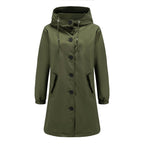 Sandré | Women's Waterproof Rain Jacket - Hooded Lightweight Windbreaker - Outdoor Casual Wear - Nalani - UK Fashion Clothing and Decor
