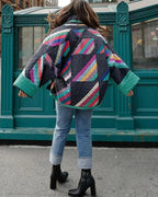 Sephira | Women's Jacket | Geometric Print Pattern - Nalani - Fashion Clothing and Decor