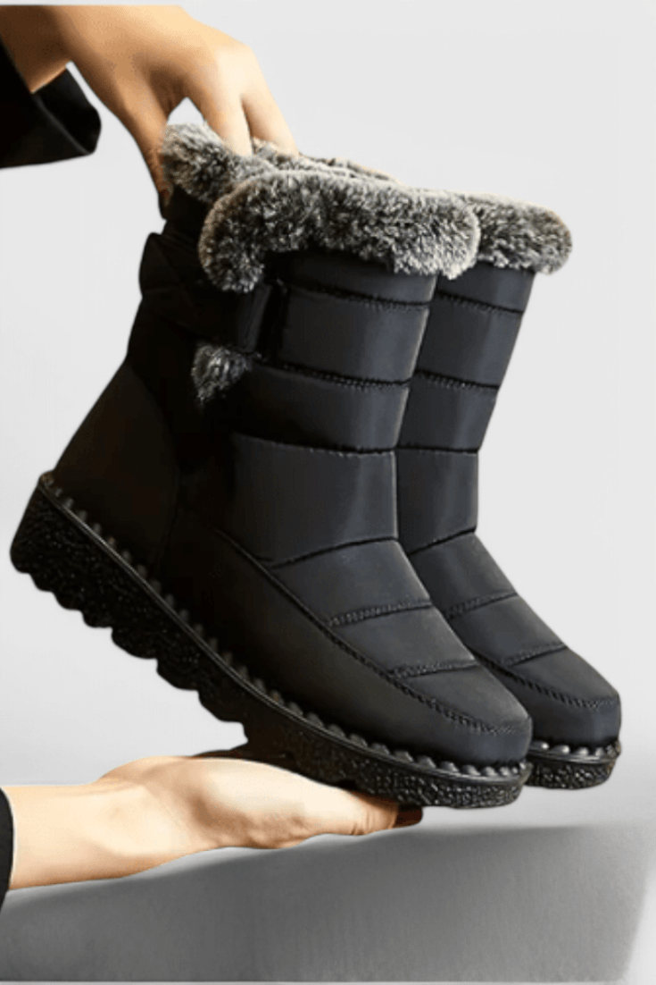 Sephira | Women's Quilted Ankle Boots - Padded Winter Booties - Nalani - Fashion Clothing and Decor