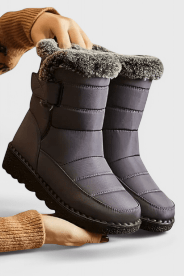 Sephira | Women's Quilted Ankle Boots - Padded Winter Booties - Nalani - Fashion Clothing and Decor