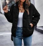 Serado | Corduroy Winter Coat For Women Warm Classic Style Everyday - Nalani - UK Fashion Clothing and Decor