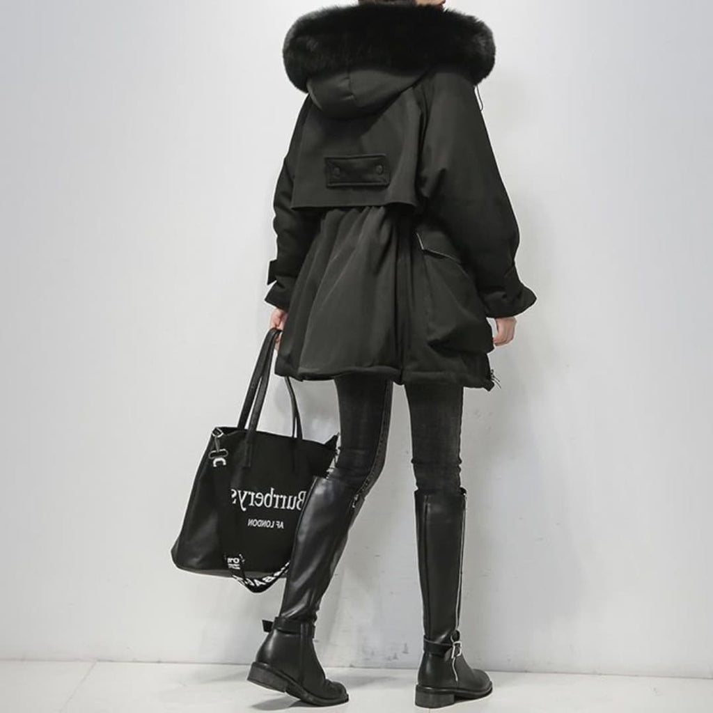 Serado | Luxurious Parka With Fur Collar For Women Winter Coat - Nalani - UK Fashion Clothing and Decor