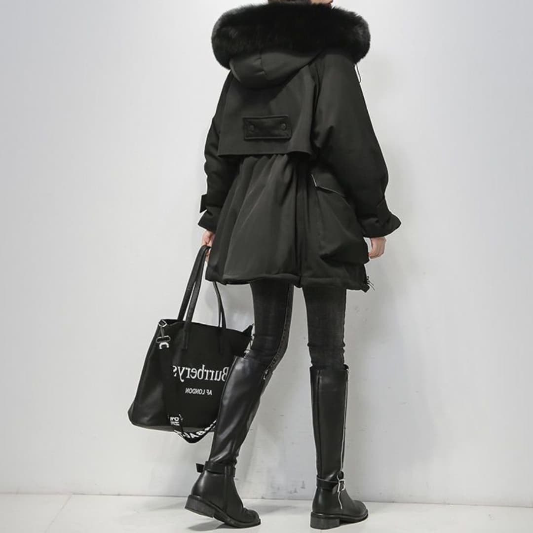 Serado | Luxurious Parka With Fur Collar For Women Winter Coat - Nalani - UK Fashion Clothing and Decor