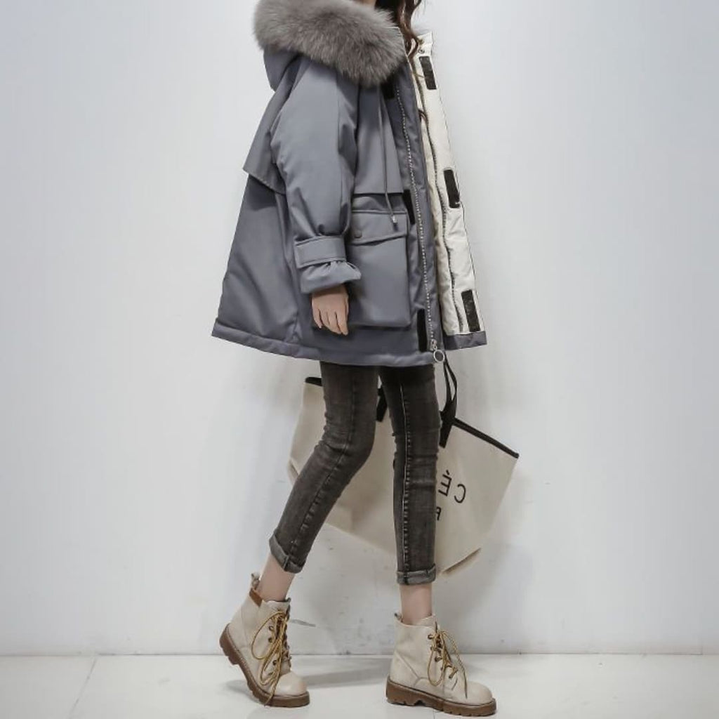 Serado | Luxurious Parka With Fur Collar For Women Winter Coat - Nalani - UK Fashion Clothing and Decor