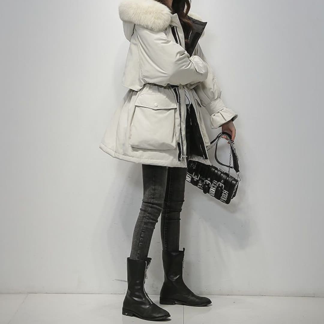 Serado | Luxurious Parka With Fur Collar For Women Winter Coat - Nalani - UK Fashion Clothing and Decor