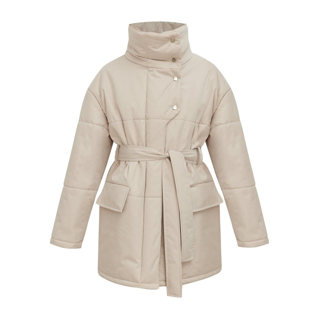 Serado | Quilted Winter Coat With Belted Waist And Tailored Fit - Nalani - UK Fashion Clothing and Decor