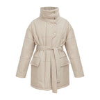 Serado | Quilted Winter Coat With Belted Waist And Tailored Fit - Nalani - UK Fashion Clothing and Decor