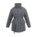 Serado | Quilted Winter Coat With Belted Waist And Tailored Fit - Nalani - UK Fashion Clothing and Decor