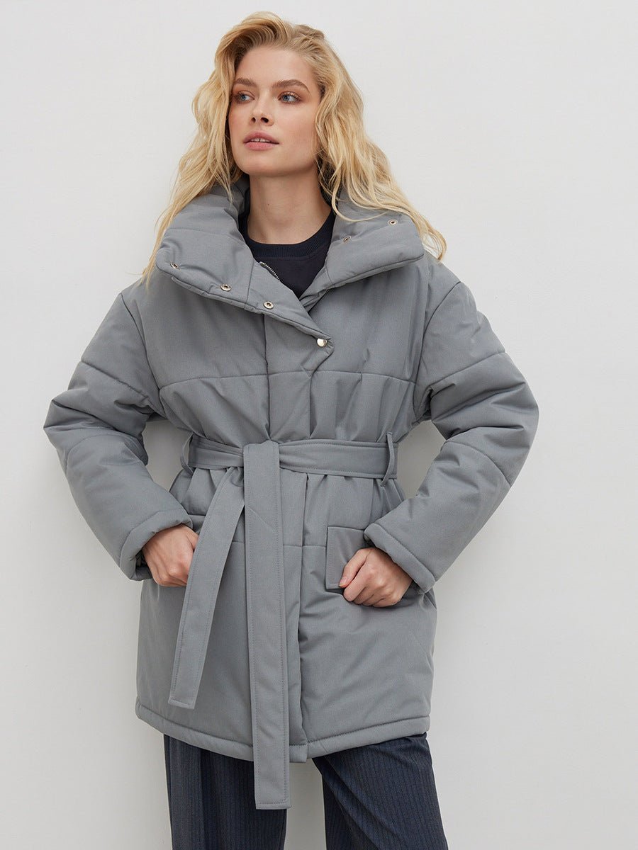 Serado | Quilted Winter Coat With Belted Waist And Tailored Fit - Nalani - UK Fashion Clothing and Decor