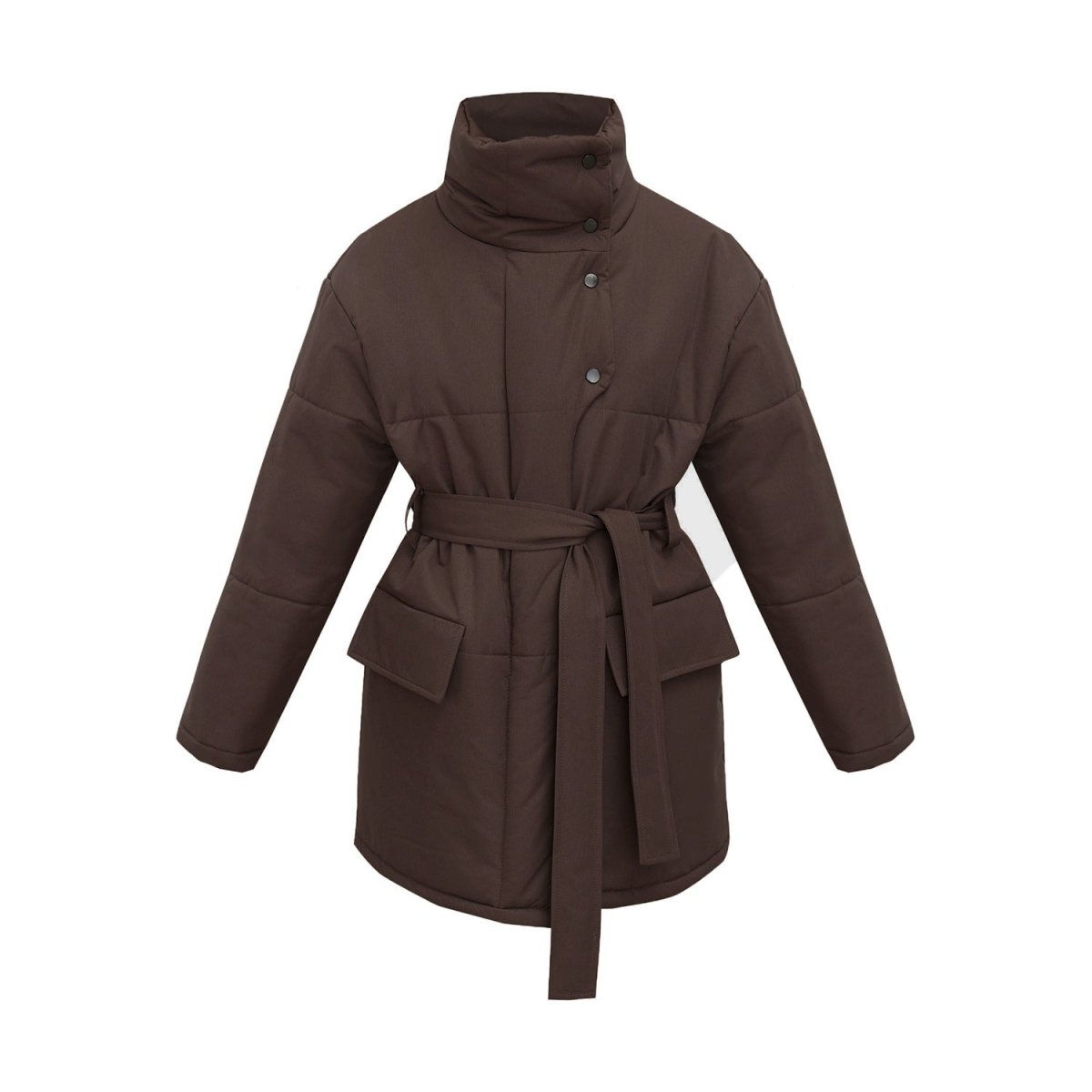 Serado | Quilted Winter Coat With Belted Waist And Tailored Fit - Nalani - UK Fashion Clothing and Decor