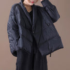 Serano | Casual Oversized Down Jacket With Thick Standup Collar - Nalani - UK Fashion Clothing and Decor