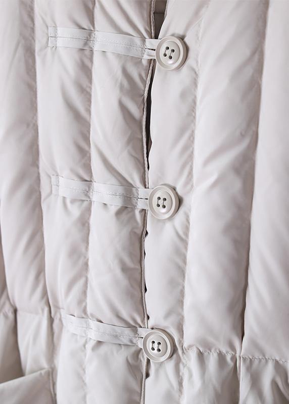 Serano | Plus Size Beige Winter Coat With Hood And Large Pockets - Nalani - UK Fashion Clothing and Decor