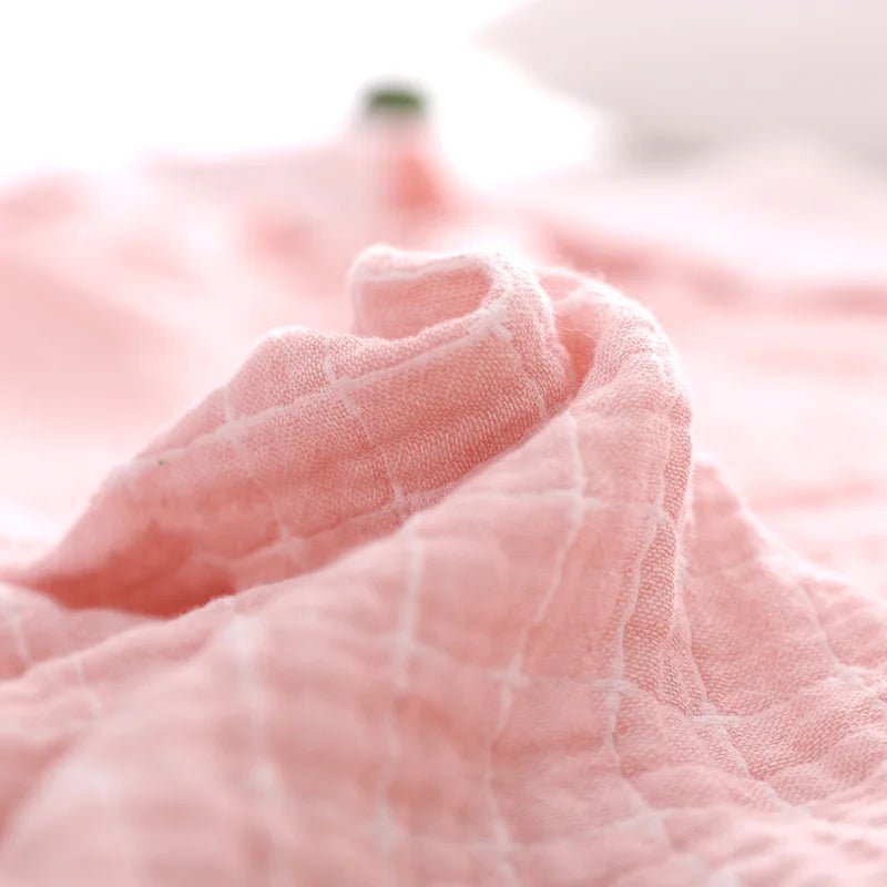Simple Casual Cotton Blanket – Lightweight Cotton Gauze Muslin Throw Blanket for Bed & Sofa, Breathable, All-Season – BreezyCotton - Nalani - Fashion Clothing and Decor