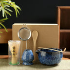 Six Piece Japanese Matcha Tea Set With Bamboo Whisk Bowl Spoon - Nalani - UK Fashion Clothing and Decor