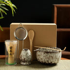 Six Piece Japanese Matcha Tea Set With Bamboo Whisk Bowl Spoon - Nalani - UK Fashion Clothing and Decor