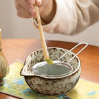 Six Piece Japanese Matcha Tea Set With Bamboo Whisk Bowl Spoon - Nalani - UK Fashion Clothing and Decor