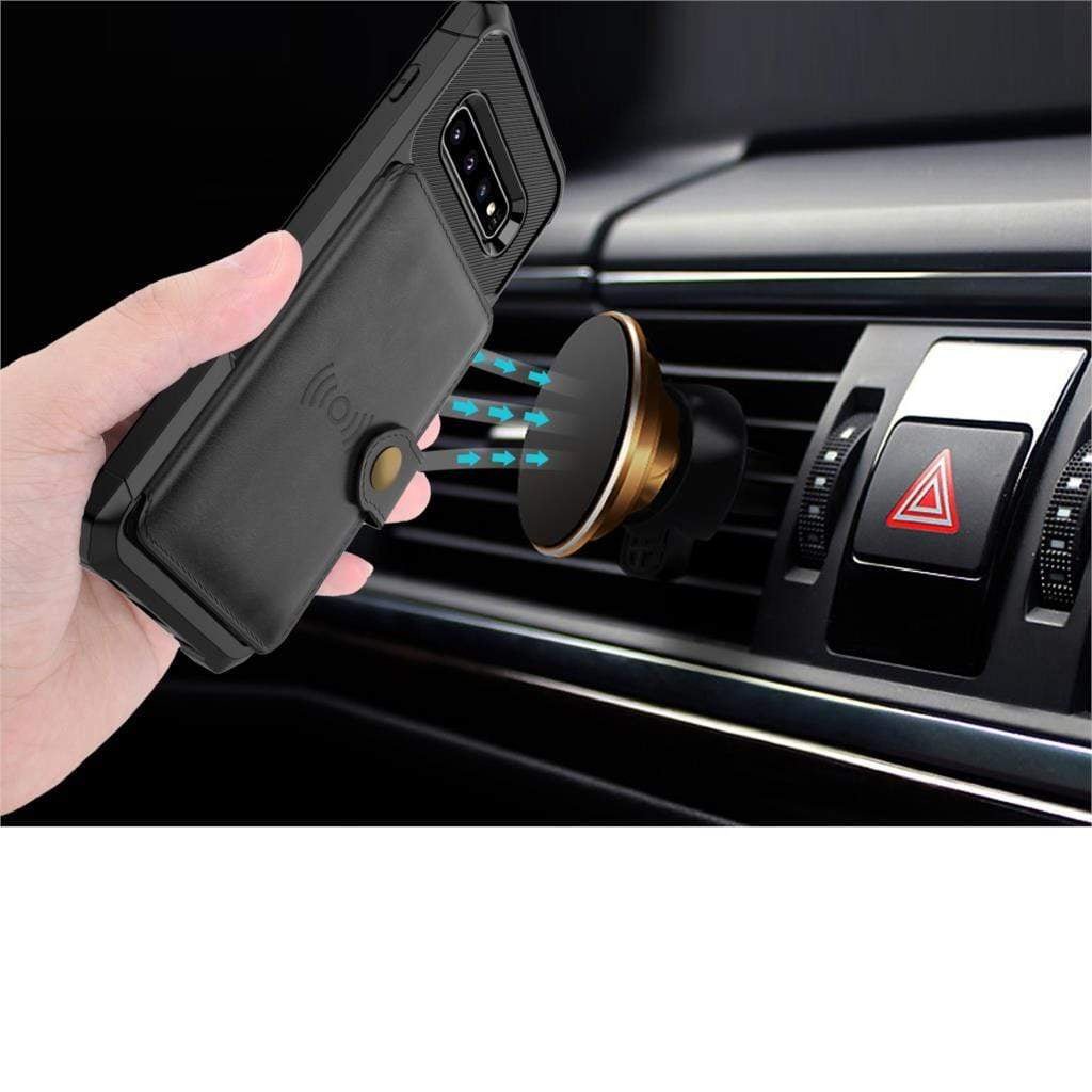 Slim Magnetic Leather Wallet Case for A Series Smartphones - Nalani - UK Fashion Clothing and Decor