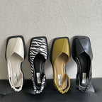 Slingback Sandals With Square Toe For Women Comfort - Nalani - UK Fashion Clothing and Decor