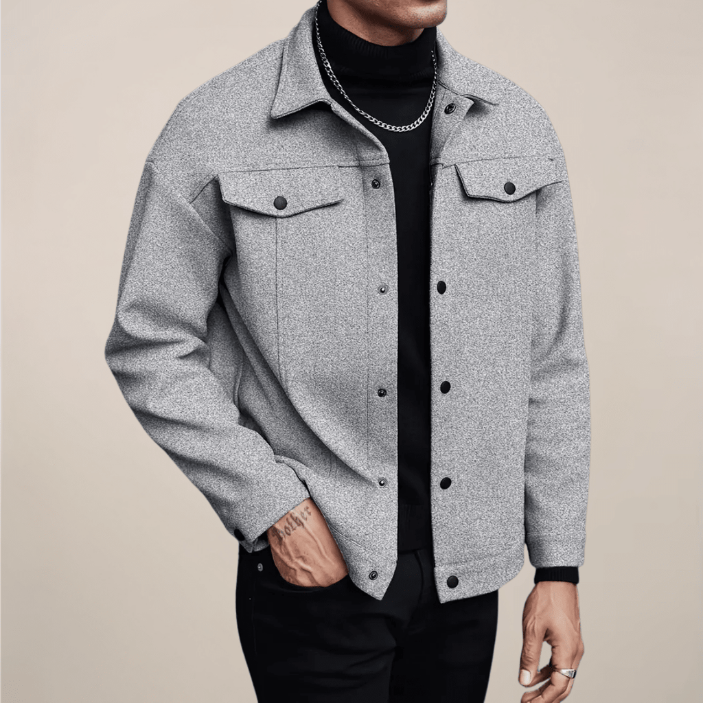 Smart Casual Button Up Jacket For Autumn Winter Layering - Nalani - UK Fashion Clothing and Decor