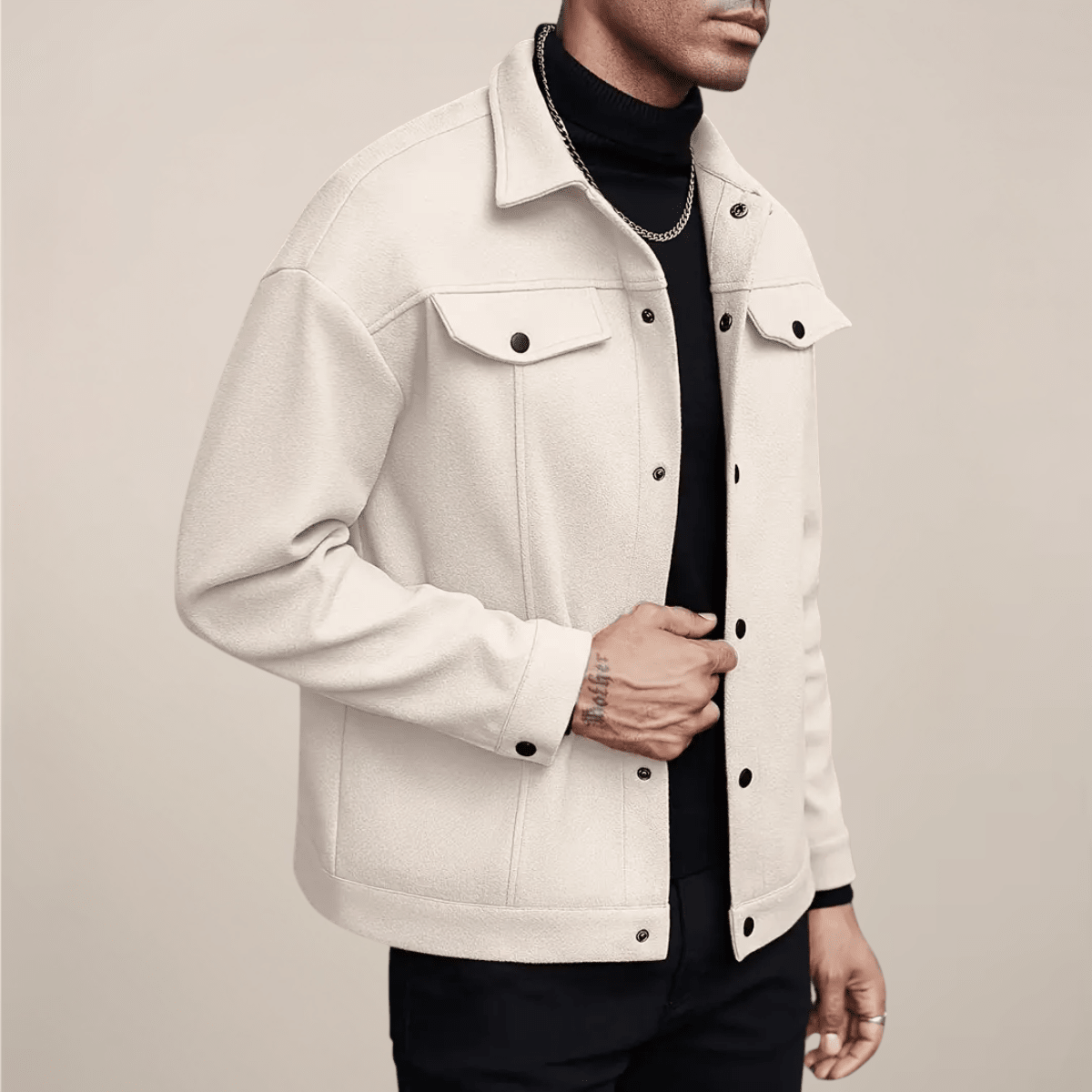 Smart Casual Button Up Jacket For Autumn Winter Layering - Nalani - UK Fashion Clothing and Decor