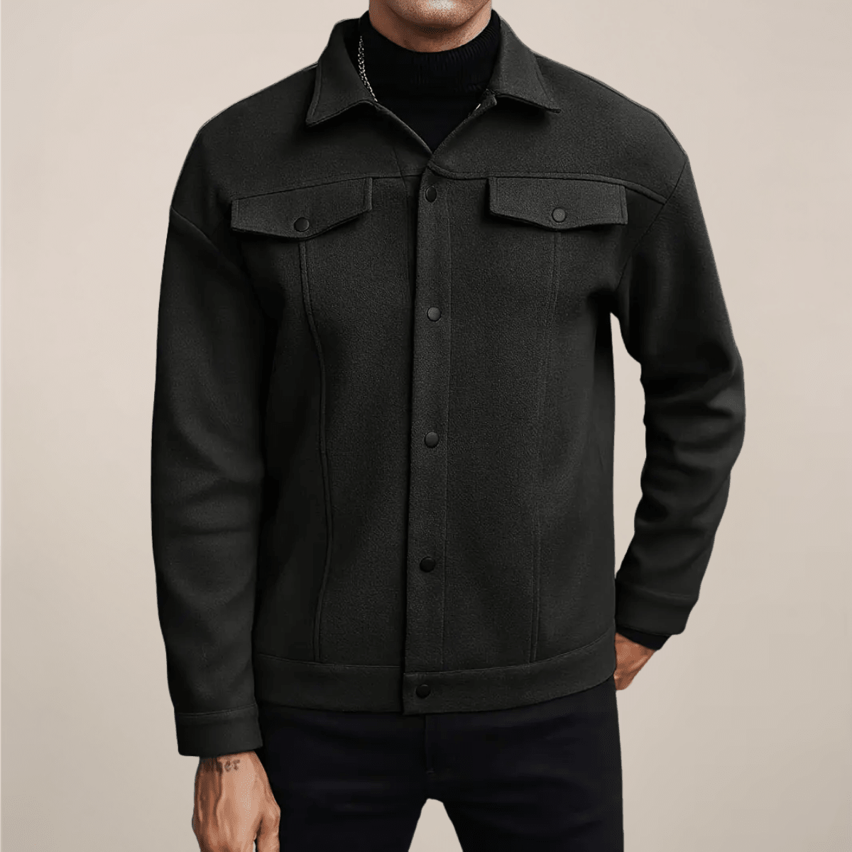 Smart Casual Button Up Jacket For Autumn Winter Layering - Nalani - UK Fashion Clothing and Decor