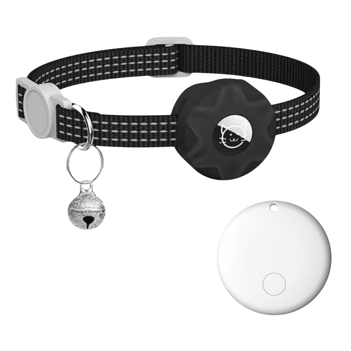 Smart Tracker Collar for Cats and Dogs – Pet Tracker for Android, Works with Google Find My Device, Reflective - Nalani - Fashion Clothing and Decor