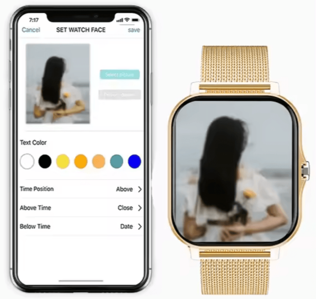 Smartwatch with Fitness Tracker – Stylish Smart Watch with Touch Screen & Call Notifications, 4 Colors – StyleTrack - Nalani - Fashion Clothing and Decor