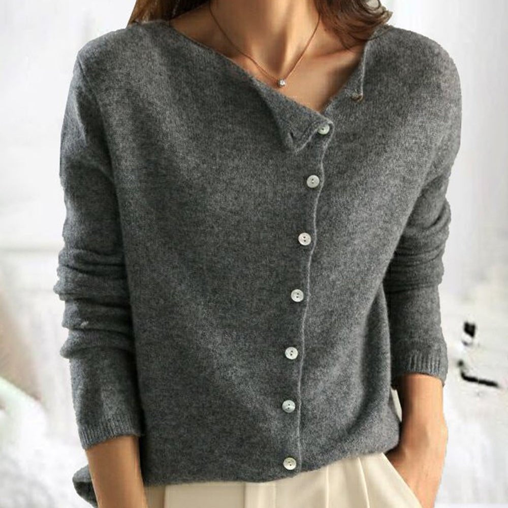 Soft Knit Wool Cardigan for Women Cozy Button Down Sweater - Nalani - UK Fashion Clothing and Decor