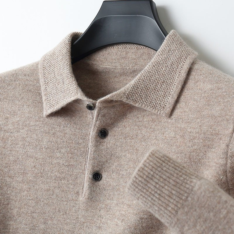 Soft Long Sleeve Polo Shirt Classic Fit For Smart Casual - Nalani - UK Fashion Clothing and Decor