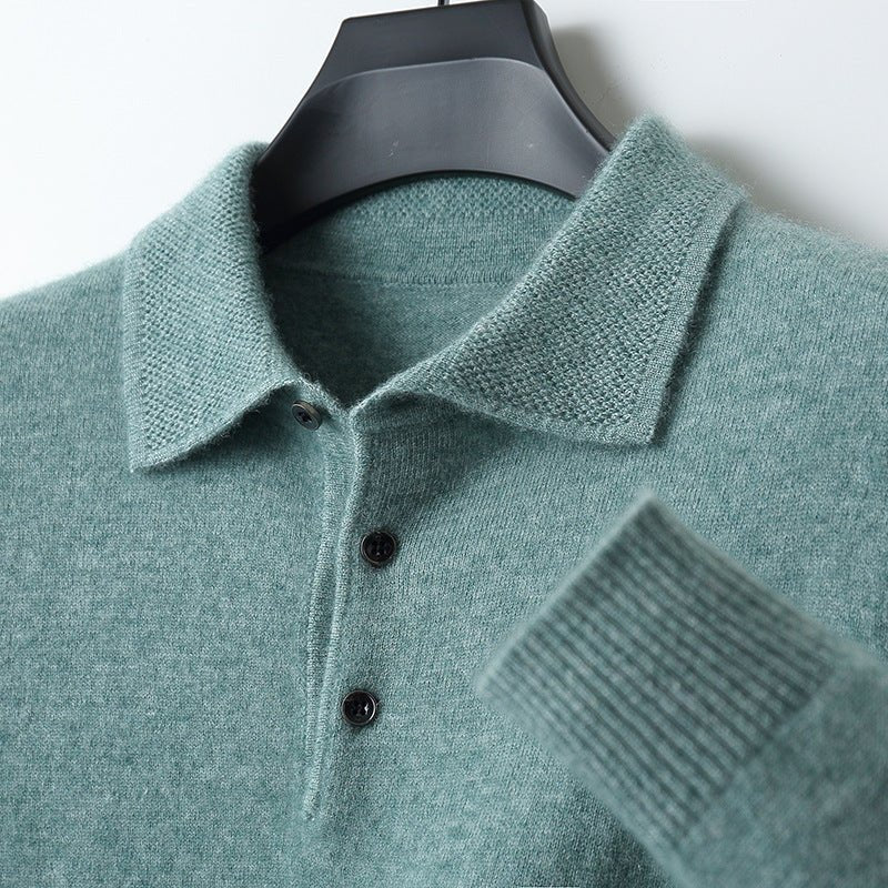 Soft Long Sleeve Polo Shirt Classic Fit For Smart Casual - Nalani - UK Fashion Clothing and Decor